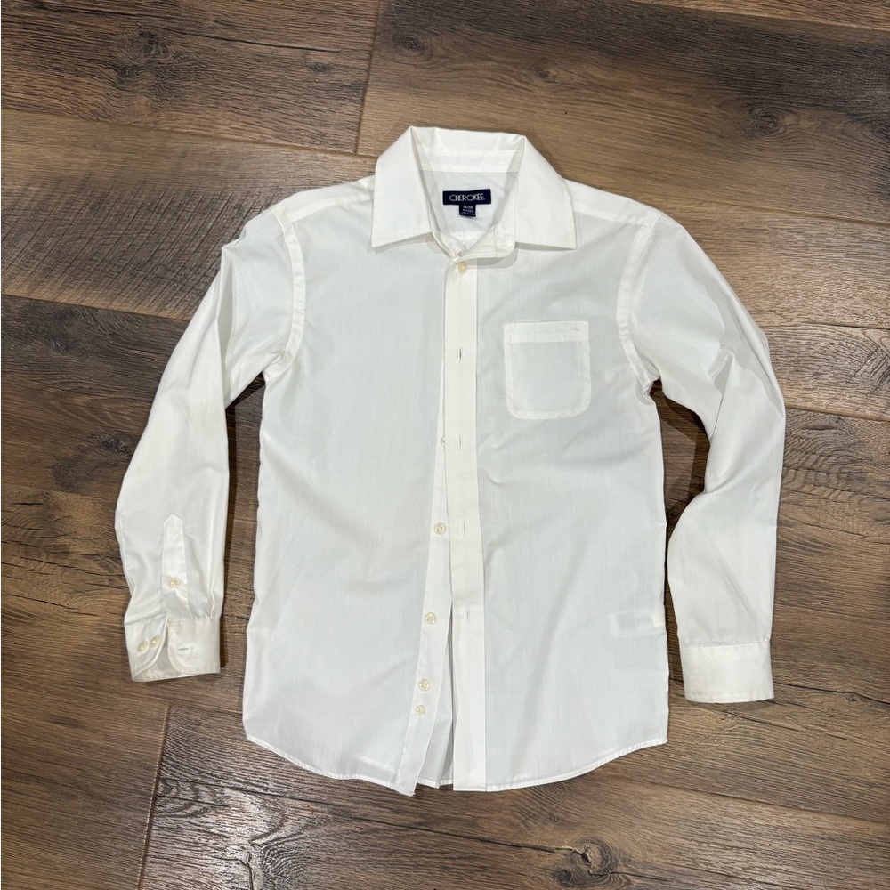 Cherokee White Dress Shirt for Boys